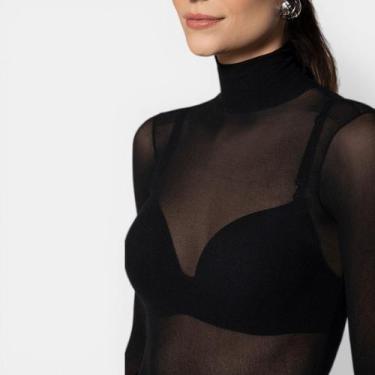 Imagem de Blusa Segunda Pele Gola Alta Lupo Preta, Preto, UN