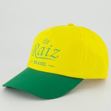 Imagem de Boné Dras Sports Brasil Raiz Amarelo e Verde, Único