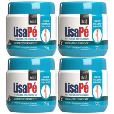Imagem de Kit 4 Creme Hidratante Lisa Pe D-Pantenol BioSoft Hidratacao Profunda 