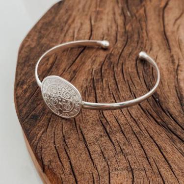 Imagem de Bracelete de São Bento na prata 925 - Adoro Lazuli
