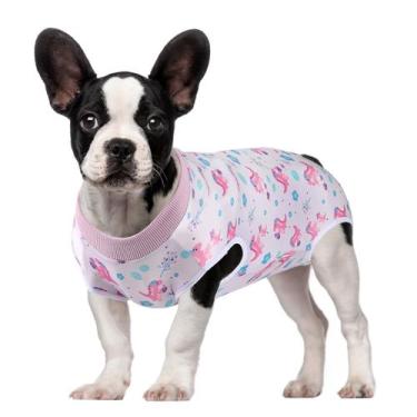 Imagem de Roupa Pós-Cirúrgica para Cães Due Felice Pequena Roxa