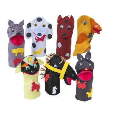 Imagem de Fantoches Animais Domésticos - Feltro e Eva - Colorido - 1218 - Carlu
