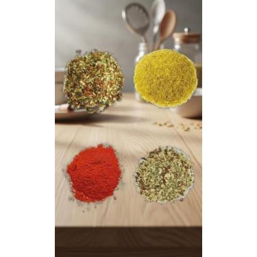 Imagem de Kit 4 Temperos Premium 1kg - Mix Completo de Especiarias - Congratulat