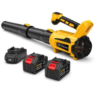 Imagem de Soprador de Folhas Sem Fio XFlexVida 21V 2 Baterias 6 Velocidades