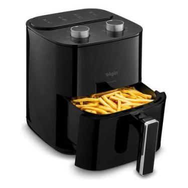 Imagem de Fritadeira Air Fryer Elgin Facilita Fry 3,5L Preta Sem Óleo 1400W Anti