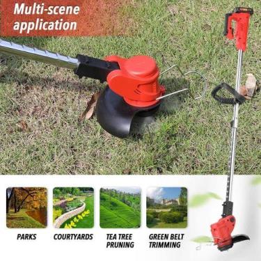 Imagem de Roçadeira Aparador Cortador De Grama Elétrico Bivolt 110v/220v 2 Bater
