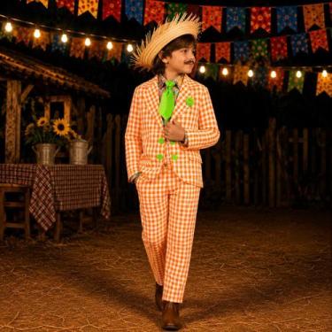Imagem de Roupa Infantil Masculina Festa Junina Conjunto Completo Jeca Tatu - Fa
