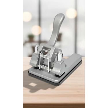 Imagem de Perfurador de Papel 2 Furos Metal 60 Folhas Prata - Congratulations St