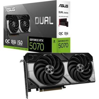 Imagem de Placa de Vídeo ASUS PRIME RTX 5070 O12G NVIDIA Geforce 12GB GDDR7 Blac