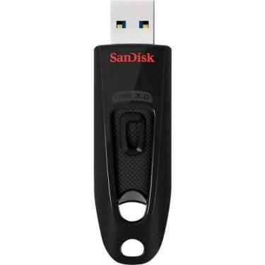 Imagem de Pen Drive SanDisk - Unidade Flash Ultra 128GB USB 3.0 - Preto-SDCZ48-1
