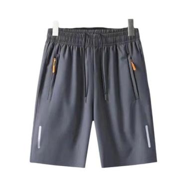 Imagem de Bermudas Masculinas De Secagem Rápida Para Esportes De Verão, Pretas, 