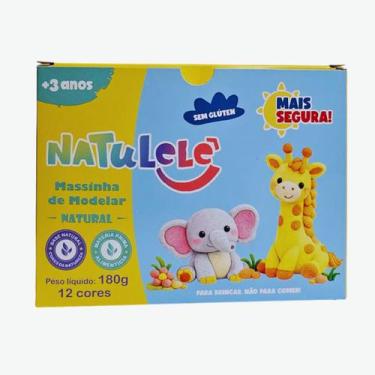 Imagem de Massinha Modelar Natural Natulelê 180g 12 cores