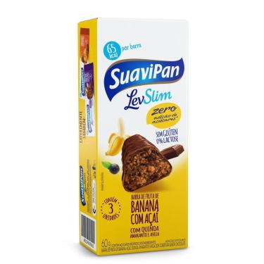 Imagem de Multipack Barrinha SuaviPan De Banana Zero Açúcar C/ 3 Unid.-Unissex