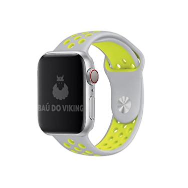 Imagem de Pulseira Silicone Furos, compatível com Apple Watch (Cinza Volt, 38/40/41 Pequeno)