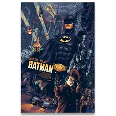 Imagem de Poster Decorativo 42cm x 30cm A3 Brilhante Batman Coringa b1