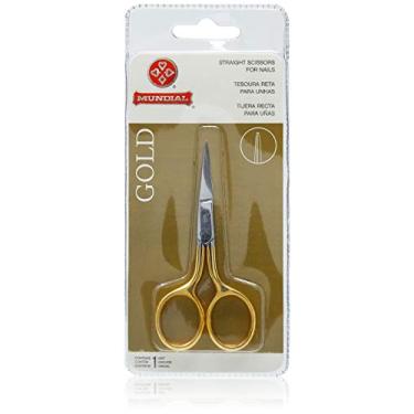 Imagem de Mundial Tesoura Unha Gold Reta 9 Cm S/A Prateado/ Dourado