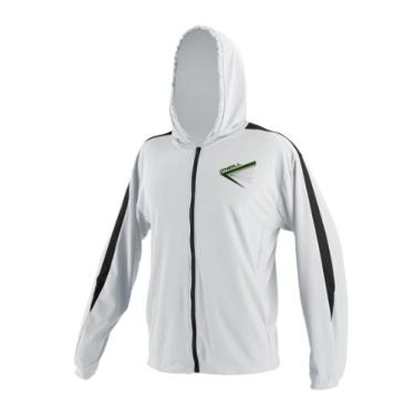Imagem de O'Neill Wetsuits Moletom masculino 24/7 Tech de manga comprida com zíper, branco/preto, pequeno
