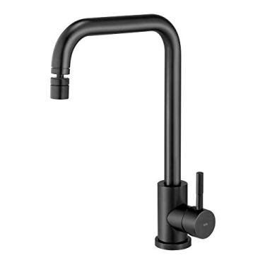 Imagem de Torneira Monocomando Giratória Cozinha Inox (Malta Preta)