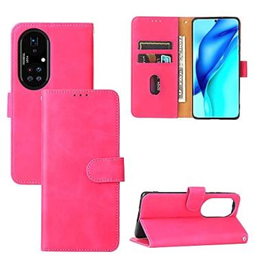 Imagem de For Huawei P50 Pro Solid Color Skin Feel Magnetic Buckle Horizontal Flip Texture PU Leather Case with Holder & Card Slots & Wallet