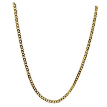 Imagem de Colar Masculino Grumet 1x1 Aço Banhado a Ouro 2mm