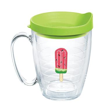 Imagem de Tervis Coleção Ice Popsicle Made in USA Copo de viagem isolado de parede dupla mantém as bebidas frias e quentes, caneca de 473 ml, picolé de melancia