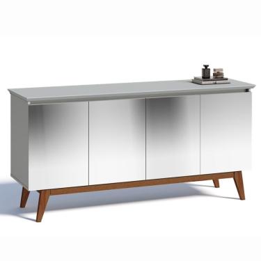 Imagem de Buffet Classic Imcal 6659 Branco Com Espelho 4 Portas Sala