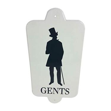 Imagem de Placa Decorativa Toilets Gents 33x16,5 Metal - HD0333