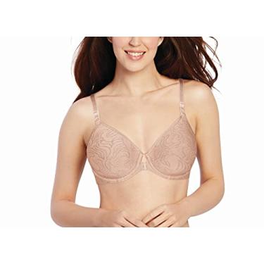 Imagem de Bali Sutiã feminino Comfort Revolution com fecho frontal e aro DF3P66, Concha de areia, 40B
