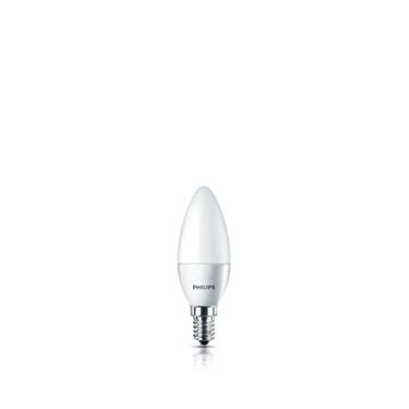 Imagem de Lâmpada Led Philips 3.5W luz branca fria bulbo vela bivolt base E14 e E27