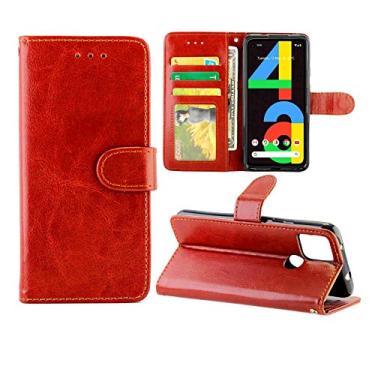 Imagem de YUNCHAO Caixa de telefone Para Google Pixel 4a 5G Texture Couro Capa Protetora Horizontal Flip com Suporte e Slots para Cartões, Carteira e Moldura para Fotos capa para celular