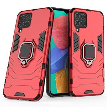 Imagem de Mobile phone accessories Para Samsung for Galaxy M33 5G India PC + TPU Caixa de telefone protetora à prova de choque com suporte de anel magnético phone case