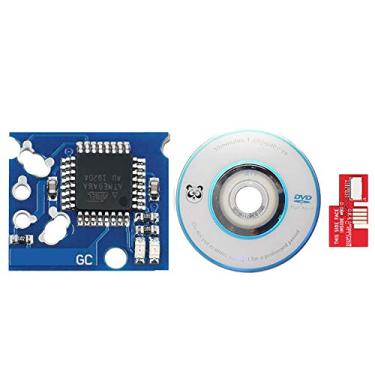Imagem de HUAYUWA Kits de atualização de jogo (vermelho, versão: NTSC-U) serve para adaptador de cartão SD Gamecube SD2SP2 Mircro SDL leitor de cartão TF Xeno Chip Mini disco peças de reposição