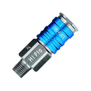 Imagem de Plews & Edelmann Acoplador macho Tru-Flate 13-925 1/4" de alumínio T6 "Hi Flo"