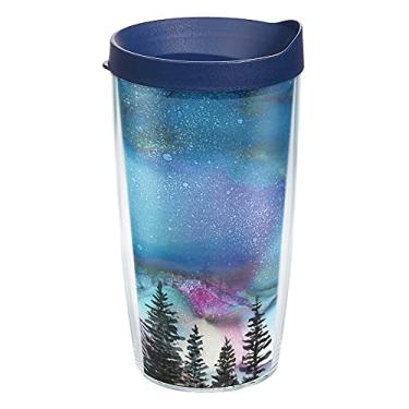 Imagem de Tervis Copo de viagem Inkreel The Heavens Made in USA com isolamento térmico de parede dupla mantém as bebidas frias e quentes, 473 ml, clássico