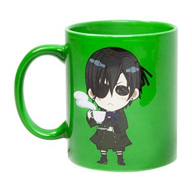 Imagem de Black Butler Collectibles | Caneca de café verde com logotipo preto