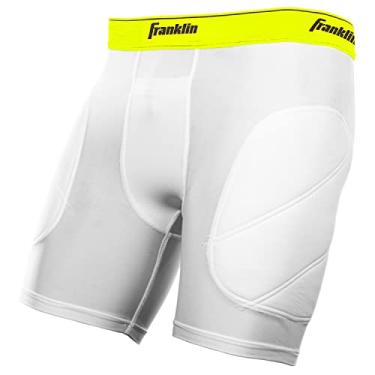 Imagem de Franklin Sports Youth Sliding Shorts - Perfect for Baseball and Softball - Protective Cup Pocket and Padding - Boys Sliding Shorts - Comfortable, Stretch Youth Baseball Sliders with Support
