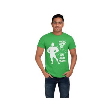 Imagem de Camiseta Personalizada Dia Dos Pais Presente Melhor Pai Verde Bandeira