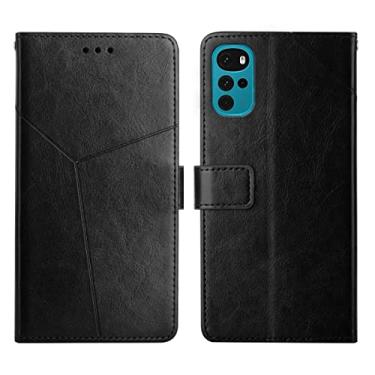 Imagem de For Motorola Moto G22 Y Stitching Horizontal Flip Leather Phone Case