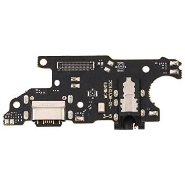 Imagem de HUANGYUNCHAO Acessórios telefônicos Placa de porta de carregamento para Xiaomi Redmi Nota 9 5G / Redmi Nota 9T M2007J22G M2007J22C Substituição do telefone celular