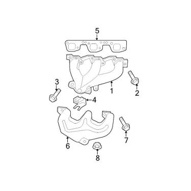 Imagem de Mopar 0489 2409AA, Junta do coletor de exaustão