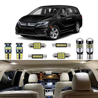 Imagem de AUTOGINE Kit de lâmpadas interiores de LED branco 6000K Super Bright para Honda Odyssey 2018-2019 2020 + ferramenta de instalação