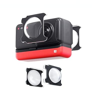 Imagem de Protetores de lentes adesivas para lentes Insta360 ONE RS/R para lentes duplas 360 Mod Insta 360 ONE R/RS Acessório de câmera de ação