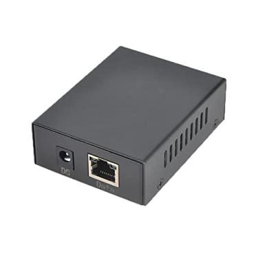 Imagem de REVODATA Divisor Gigabit POE 5V/4A de saída, IEEE 802.3af/at padrão compatível com 10/100/1000Mbps, adaptador divisor Power Over Ethernet, plugue CC 5,5 x 2,1 mm para câmera de segurança/dispositivo de casa inteligente (PS0504G)