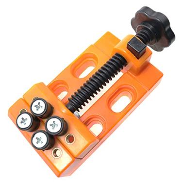 Imagem de ToToT Mini torno de mesa plana ABS plástico mini cama de aperto mini broca prensa torno grampo mesa banco para fixar peças pequenas, produtos eletrônicos, joias, fabricação de modelo