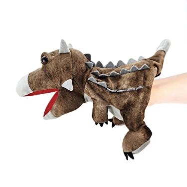 Brinquedo de dinossauro fofinho macio realista, bicho de pelúcia