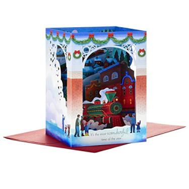 Imagem de Hallmark Cartão de Natal Pop Up Paper Wonder (trem de Natal)