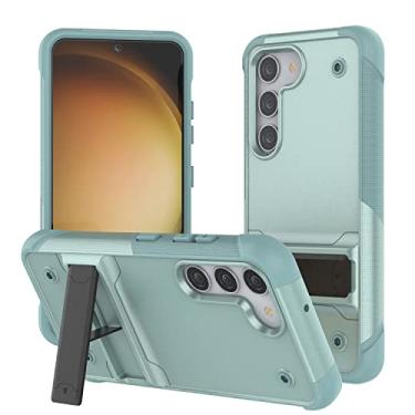 Imagem de PunkCase Capa para Galaxy S23 Plus [Reliance Series] Capa protetora híbrida de grau militar com suporte integrado | Melhor proteção contra quedas para Galaxy S23+ Plus (6,6 polegadas) (2023) [Verde]