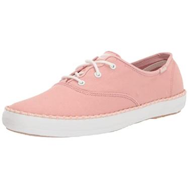 Imagem de Keds Tênis feminino Champion Wave metálico com cadarço casual - prata, Blush rosa, 38