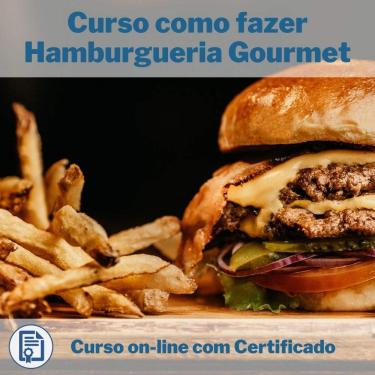 Imagem de Curso Online em videoaula de como fazer Hamburgueria Gourmet com Certificado + 2 brindes