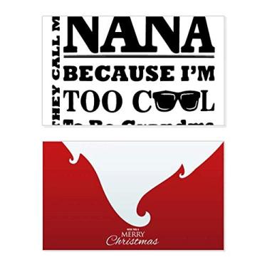 Imagem de Letras de avó de desenho animado presente melhores votos feriado feriado feliz Natal cartão de parabéns mensagem de Natal letra